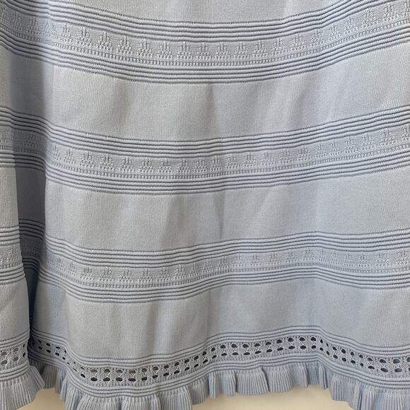 Eliza J Off the Shoulder Cap Sleeve Light Blue Mini Dress Size: XL - Picture 10 of 10